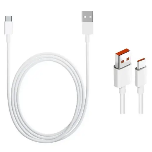 Xiaomi datu pārraides un uzlādes vads | USB-A uz USB-C | 20W | 1m | balts (OEM)