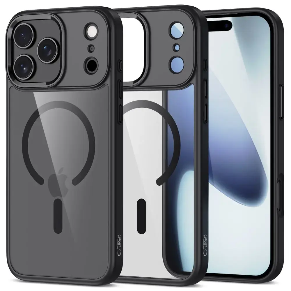 TECH-PROTECT MAGMAT maciņš ar MagSafe atbalstu telefonam iPhone 17 Pro Max melns