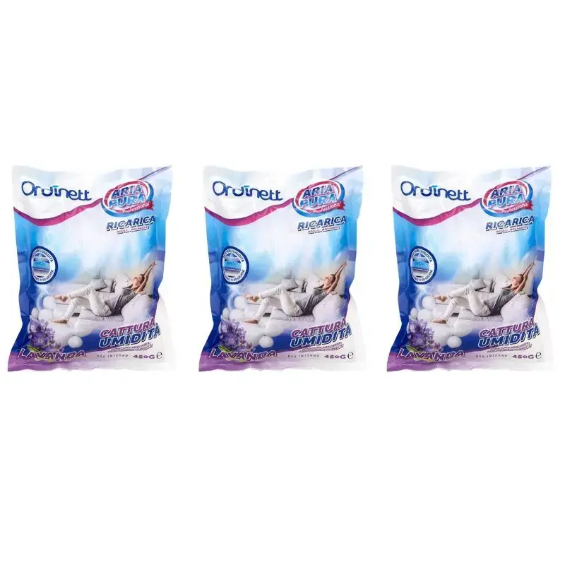 Mitruma absorbētāja papildinājums 3 gab. x 450g lavanda