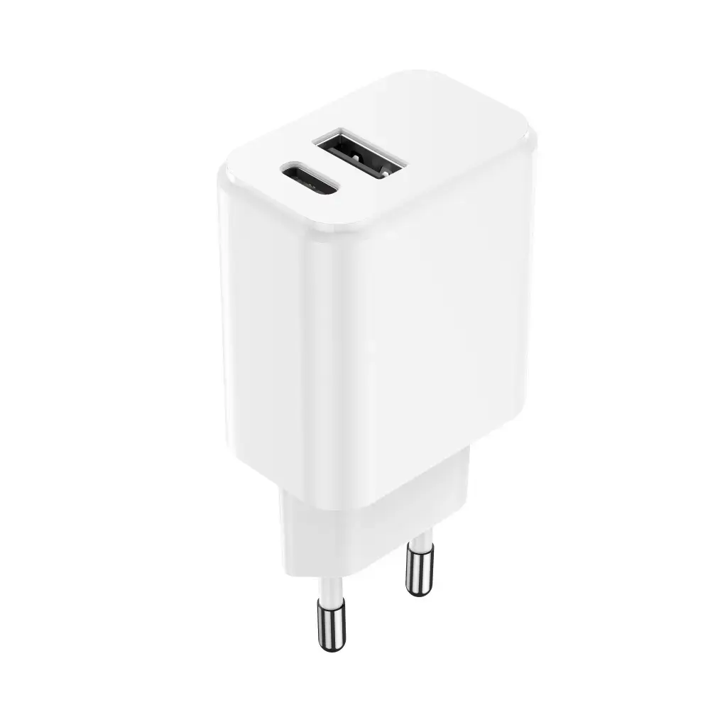 Setty charger tīkla lādētājs | 20W | USB-A, USB-C | balts