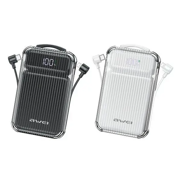 P89K ārējais akumulators (powerbank) | 10 000 mAh | 38.5W | USB-C, USB-A, Lightning