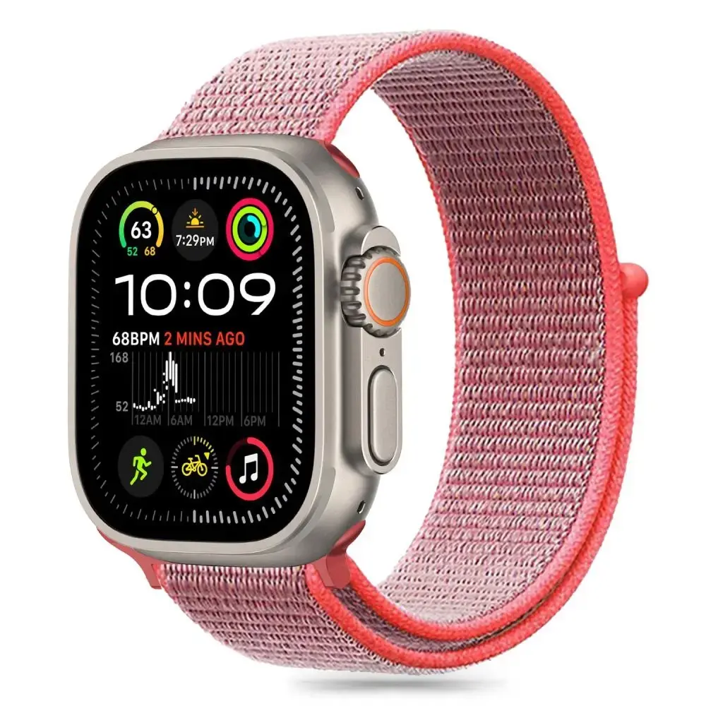 Tech-Protect Nylon Strap for Apple Watch 6 | 7 | 8 | 9 | 10 | SE (40 | 41 | 42 MM) - Pink