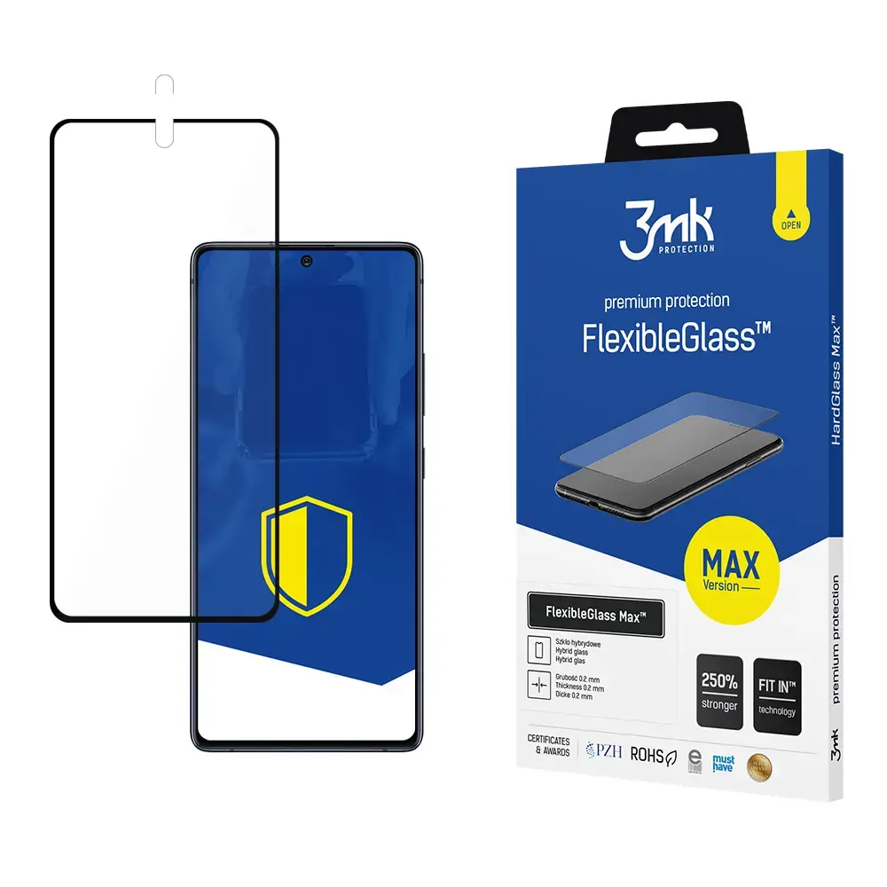Samsung Galaxy S10 Lite Black - 3mk FlexibleGlass Max™ screen protector