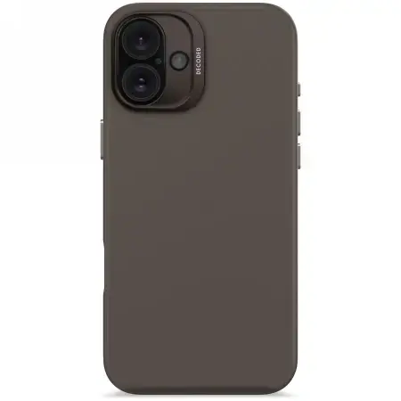 Decoded AntiMicrobial Silicone Backcover MagSafe for iPhone 16 Plus - Brown