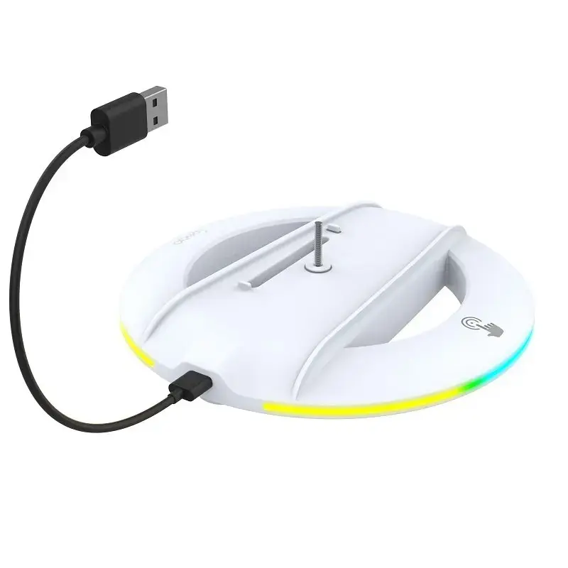 iPega P5S025S Vertical Stand with RGB for PS5 Slim/PS5 Pro White (Damaged Package)