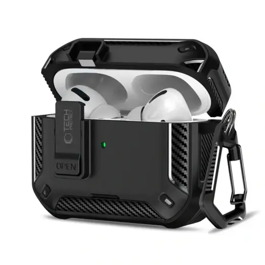 TECH-PROTECT CARBONOX MAGSAFE APPLE AIRPODS PRO 3 BLACK