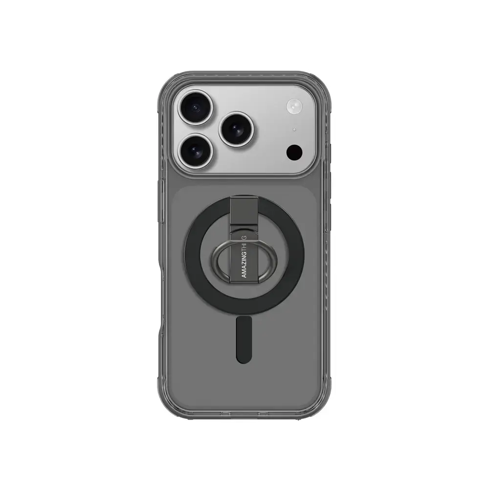AmazingThing Titan Pro Grip Ring Set Case for iPhone 17 Pro Compatible with MagSafe - Black