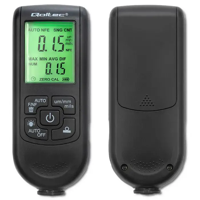 Qoltec Coating thickness gauge with LCD | 0 ~ 2000um