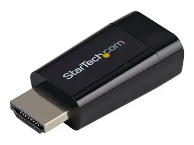 StarTech.com Compact HDMI to VGA Adapter Converter - Ideal for Chromebooks Ultrabooks & Laptops - 1920x1200|1080p - video adapter - HDMI | VGA - 4.5 cm