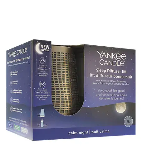 Yankee Candle Sleep Diffuser Kit scented diffuser for peaceful sleep bronze