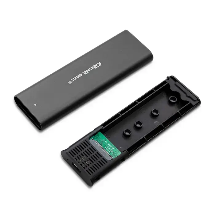 Qoltec korpuss M.2 SSD | NVME | PCI-E | USB-C