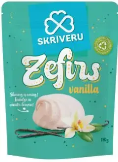 SKRĪVERU zefīrs ar vaniļas garšu 170g