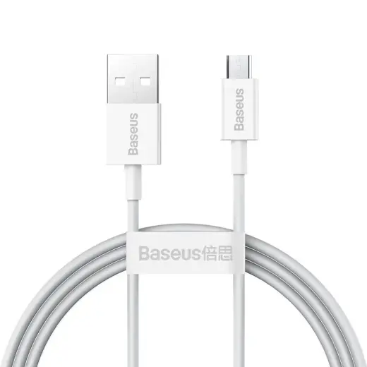 Baseus Superior Series datu pārraides un uzlādes vads | USB-A uz Micro USB | 10W | 1m | balts