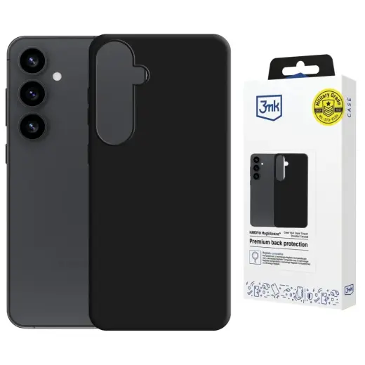 3MK Hardy MagSilicone Case for Samsung Galaxy S25+ Black