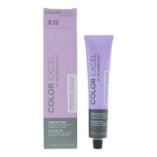 Revlon, Color Excel, Semi-Permanent Hair Dye, 8.12 Light Ash Iridescent Blonde, 70 ml