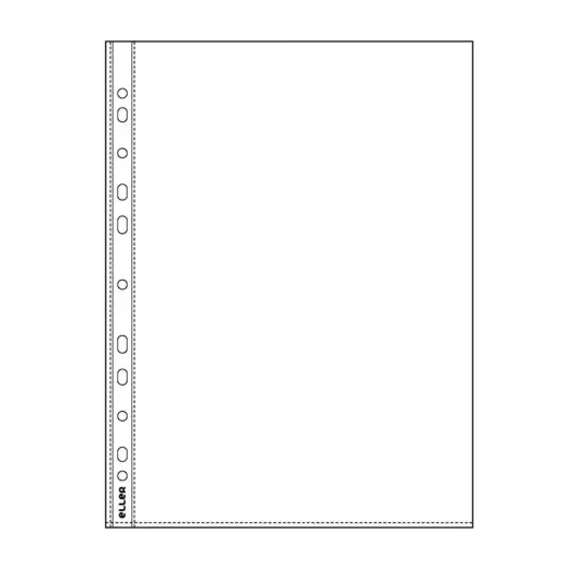Kabata dokumentiem STANDARD A4, PP, glancēta, 30 mkr.,100 gab./iepak