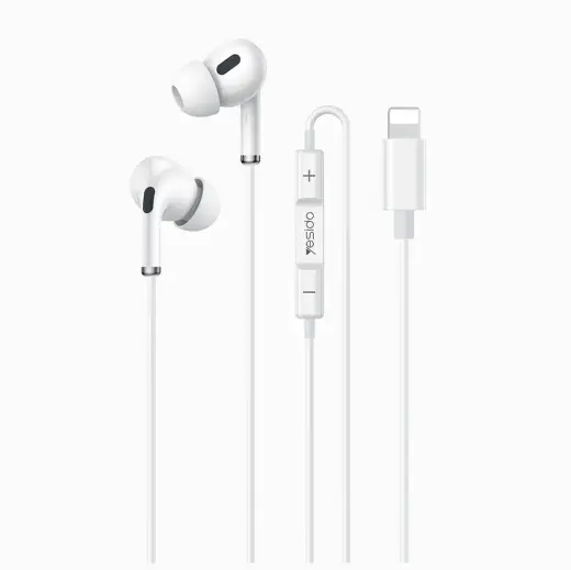 Yesido Earphones YH52 with microphone Lightning white