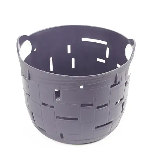 Small plastic basket City 29x29x24cm, black