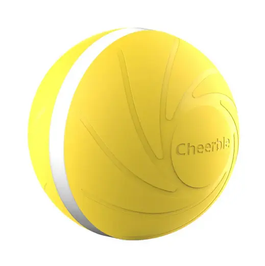 Interactive ball for dogs and cats Cheerble W1 (Yellow) 
