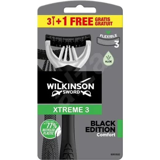 Wilkinson Sword Xtreme 3 Black Edition Comfort (4 Pieces)