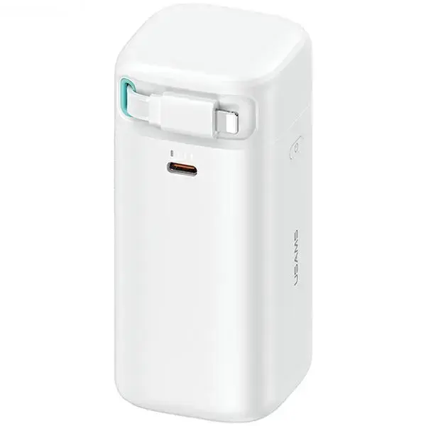 USAMS XMF Series ārējais akumulators (powerbank) | 18000 mAh | 45W | Lightning | balts