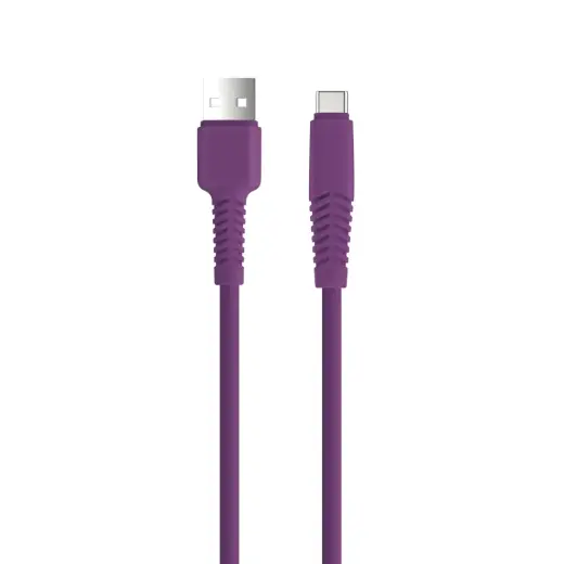 Setty KSA-C-1.5219 data transfer and charging cable | USB-A to USB-C | 10.5W | 1.5m | purple