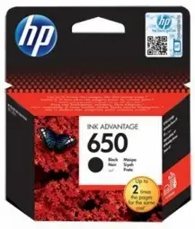 HP Ink No 650 HP650 HP 650 Black Schwarz (CZ101AE)