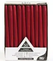 Galda sveces, D 2,2 x 25 cm, bordo, 50 gab.