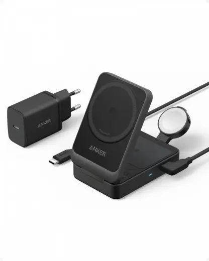 MagGo 15W 3-in-1 foldable black EU
