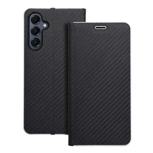 LUNA Book Carbon чехол-книжка для телефона Samsung Galaxy A16 5G (A166) чёрный