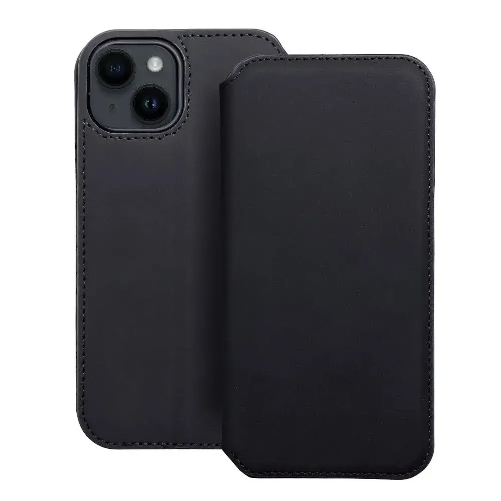 Fusion Dual Pocket Book Case grāmatveida maks telefonam Xiaomi 13 Lite melns