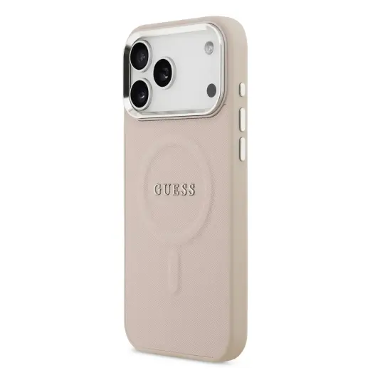 Guess PU Saffiano MagSafe Case for iPhone 17 Pro Max Pink
