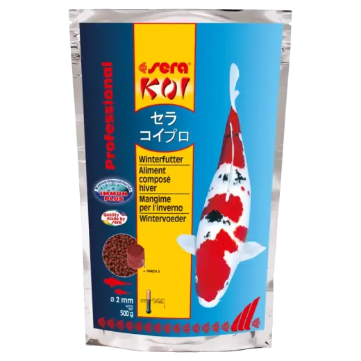 Barība dīķa zivīm : Sera KOI Professional Winter Food, 500g