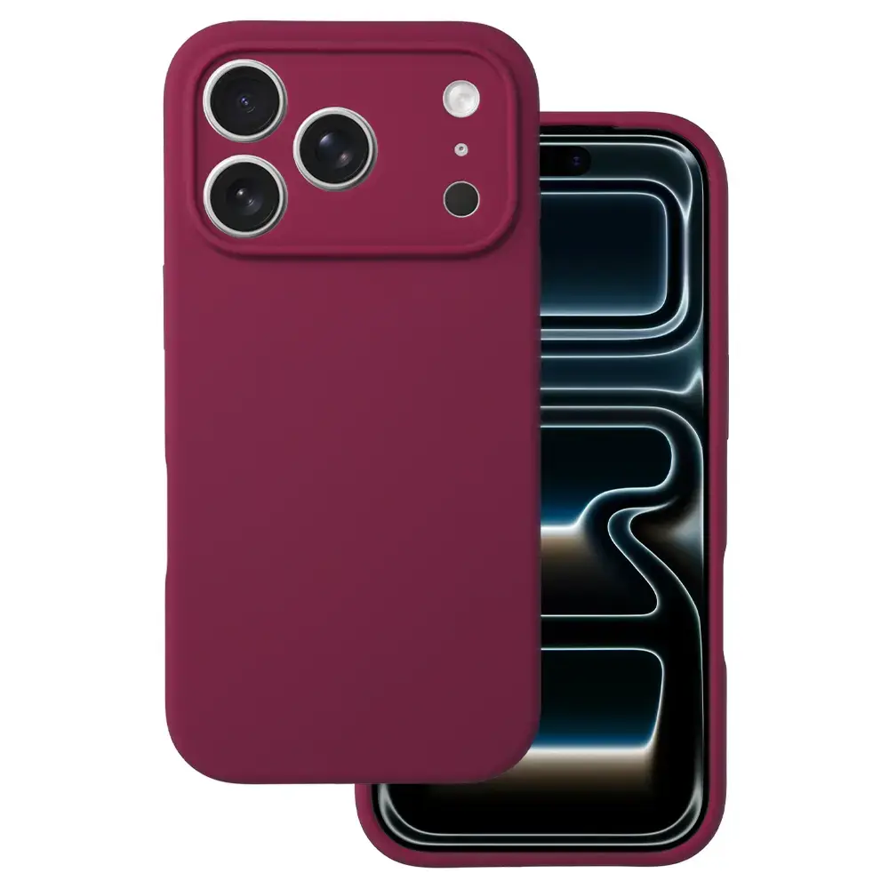 Silicone Lite Case for Iphone 17 Pro burgundy