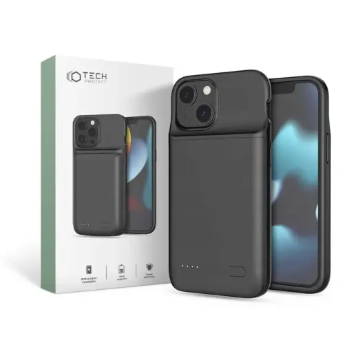 Tech-Protect PowerCase case for iPhone 12 mini | 13 mini with 4700mAh power bank - black