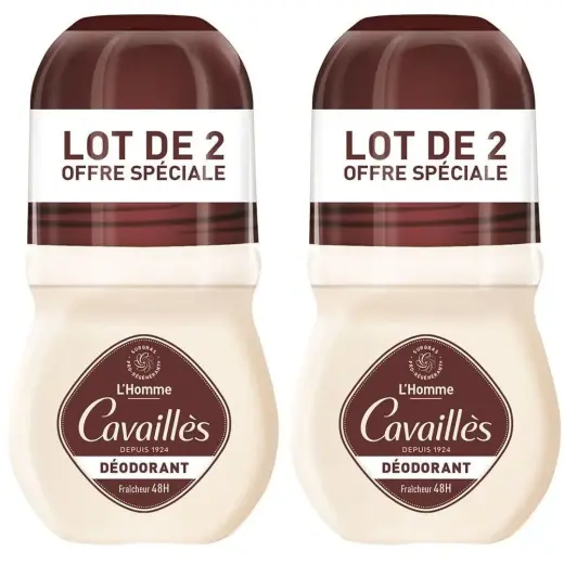 Set Duo, Roge Cavailles, L'Homme, 48h Protection, Deodorant Roll-On, For Men, 2 pcs, 50 ml