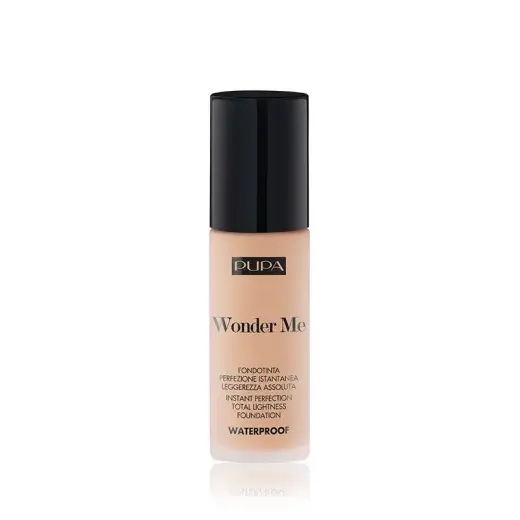 Pupa Wonder Me Instant Perfection Foundation with Absolute Lightness and Waterproof 030 - Medium Beige (30 Ml)