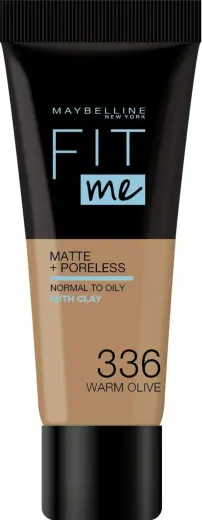 Maybelline, Fit Me Matte + Poreless, Liquid Foundation, 336, Warm Olive, 30 ml