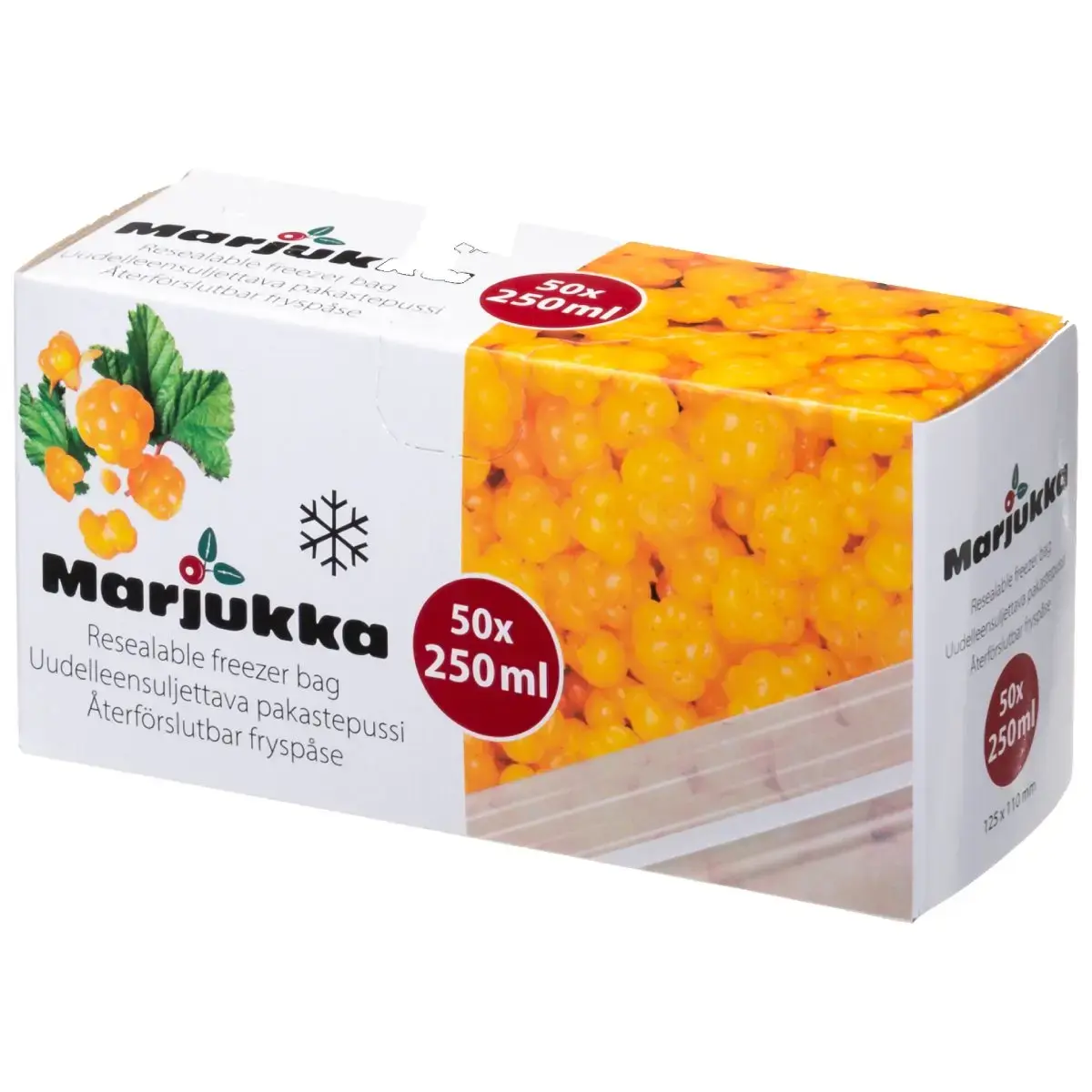 Marjukka Resealable food freezer bags 0.25L 50pcs