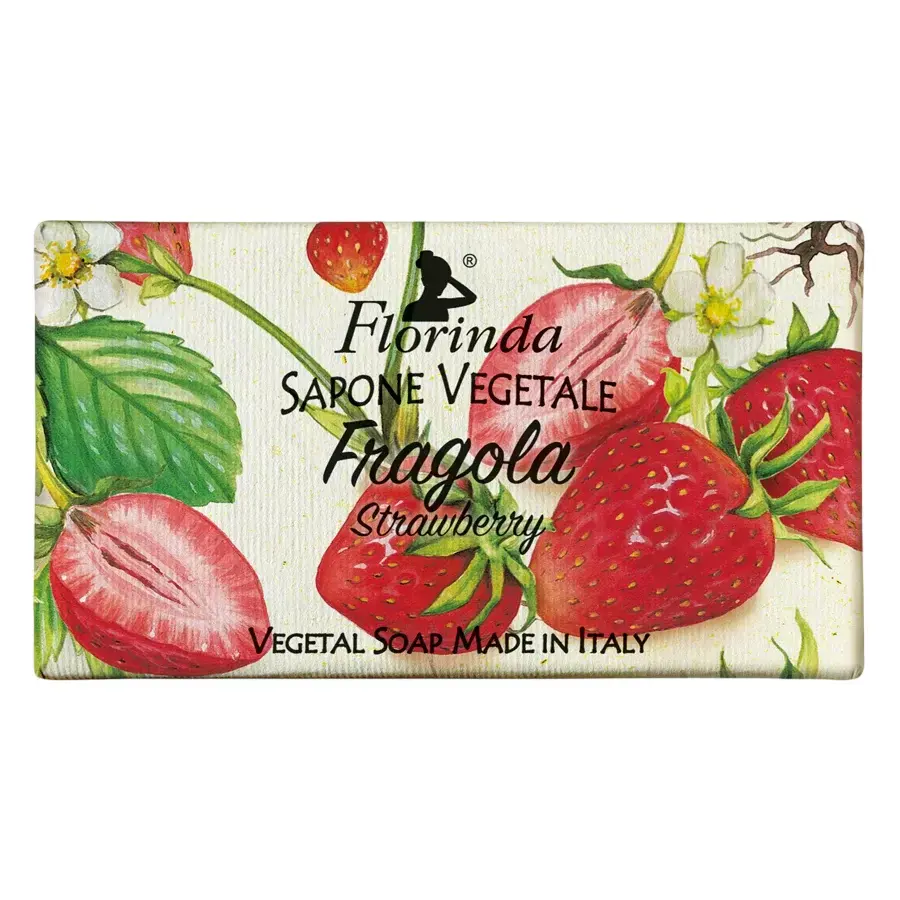Florinda, Strawberry, Vegan, Hydrating, Scented Soap Bar , Body, 100 g