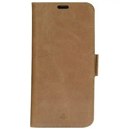 dbramante 1928 Copenhagen book type phone case for iPhone 14 Pro Max brown