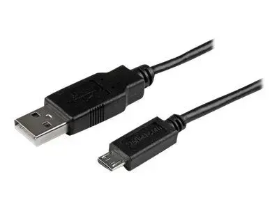 StarTech.com 1m Mobile Charge Sync USB to Slim Micro USB Cable M|M - USB cable - 1 m