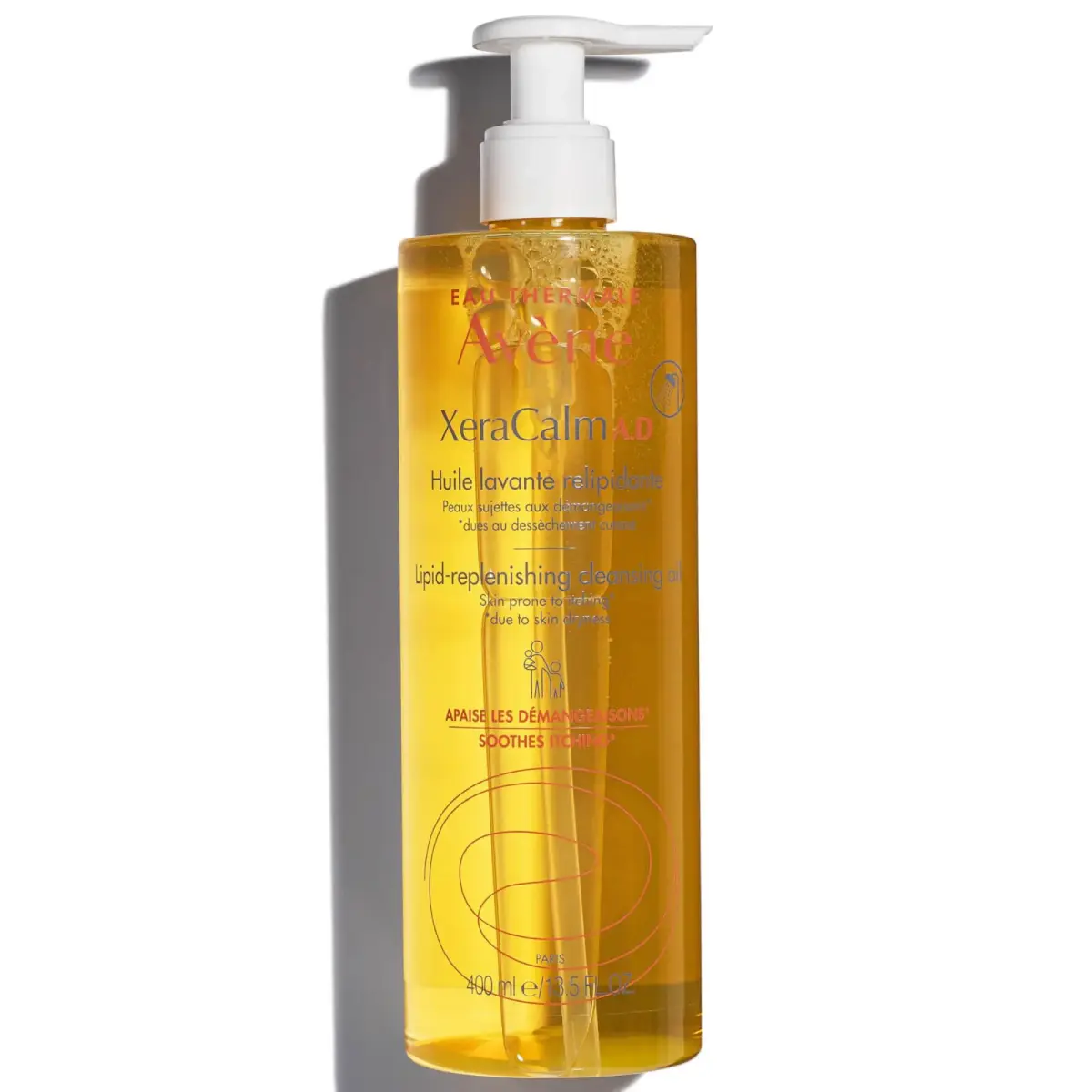 Avene, XeraCalm A.D, Lipid Replenishing, Shower Oil, Body, For Dry Skin, 400 ml