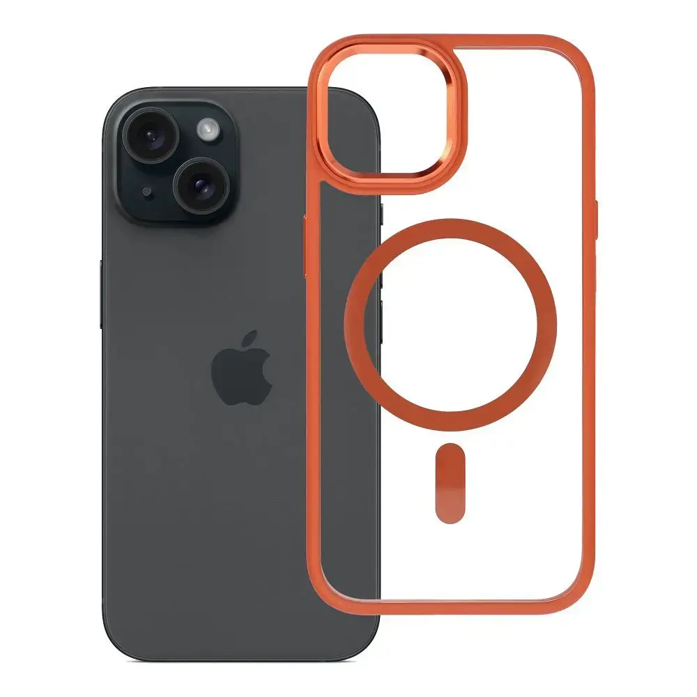 ROAR Mag Bumper maciņš ar MagSafe atbalstu telefonam iPhone 15 oranžs