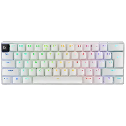 LOGITECH PRO X 60 LIGHTSPEED Wireless Gaming Keyboard (Tactile) - WHITE - PAN - 2.4GHZ/BT - EMEA28i-935 - TACTILE SWITCH
