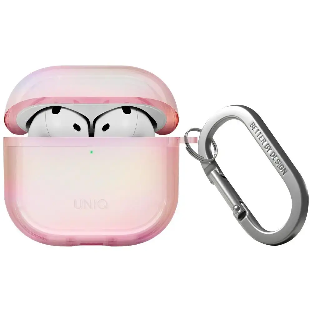 Case UNIQ Iridescia for AirPods 4 Hang    Case pink prism