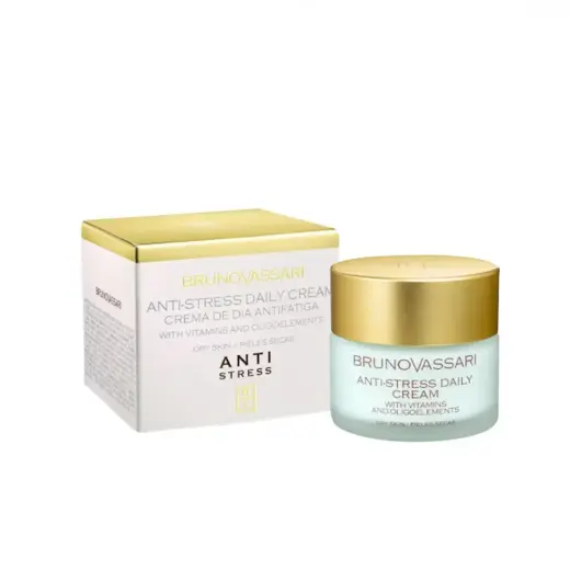 Bruno Vassari, Anti Stress, Anti-Fatigue, Daily, Cream, For Face, 50 ml