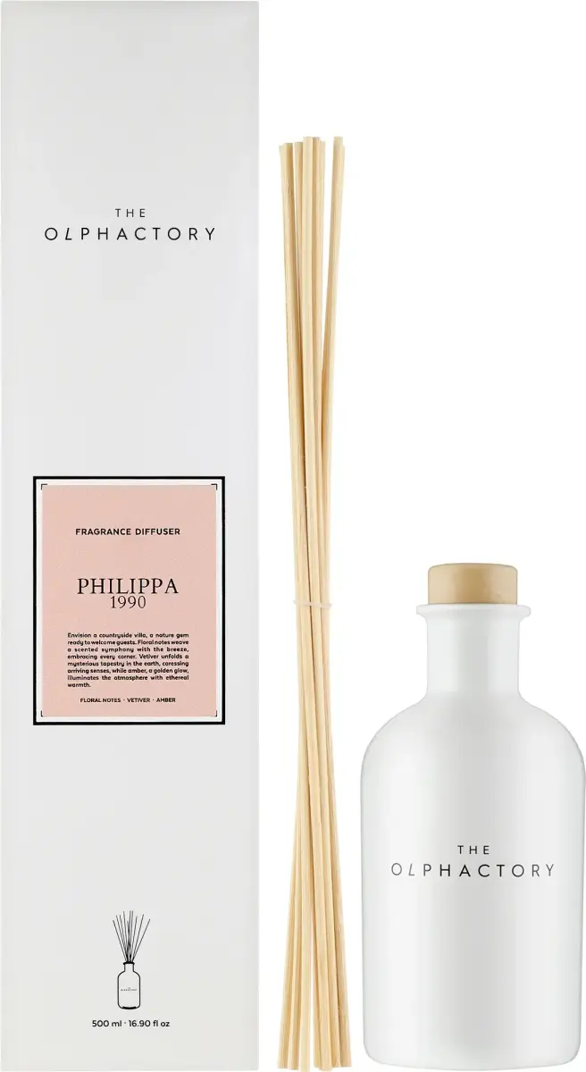The Olphactory, Philippa 1990, Fragrance Sticks, Aroma Reed Diffuser, 500 ml
