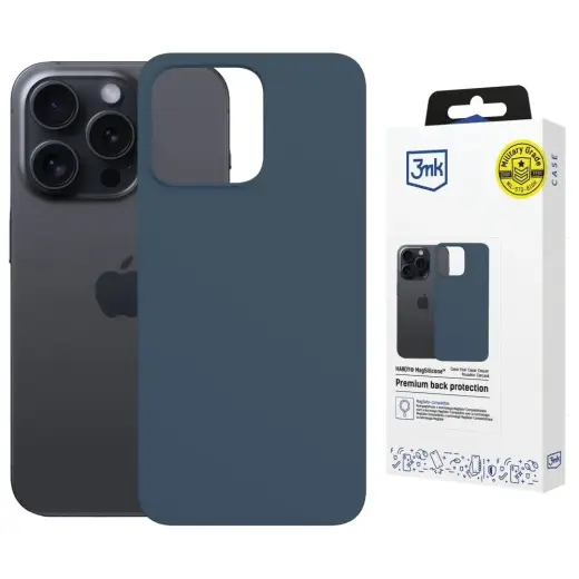 3MK Hardy MagSilicone Case for Apple iPhone 15 Pro Max Blue