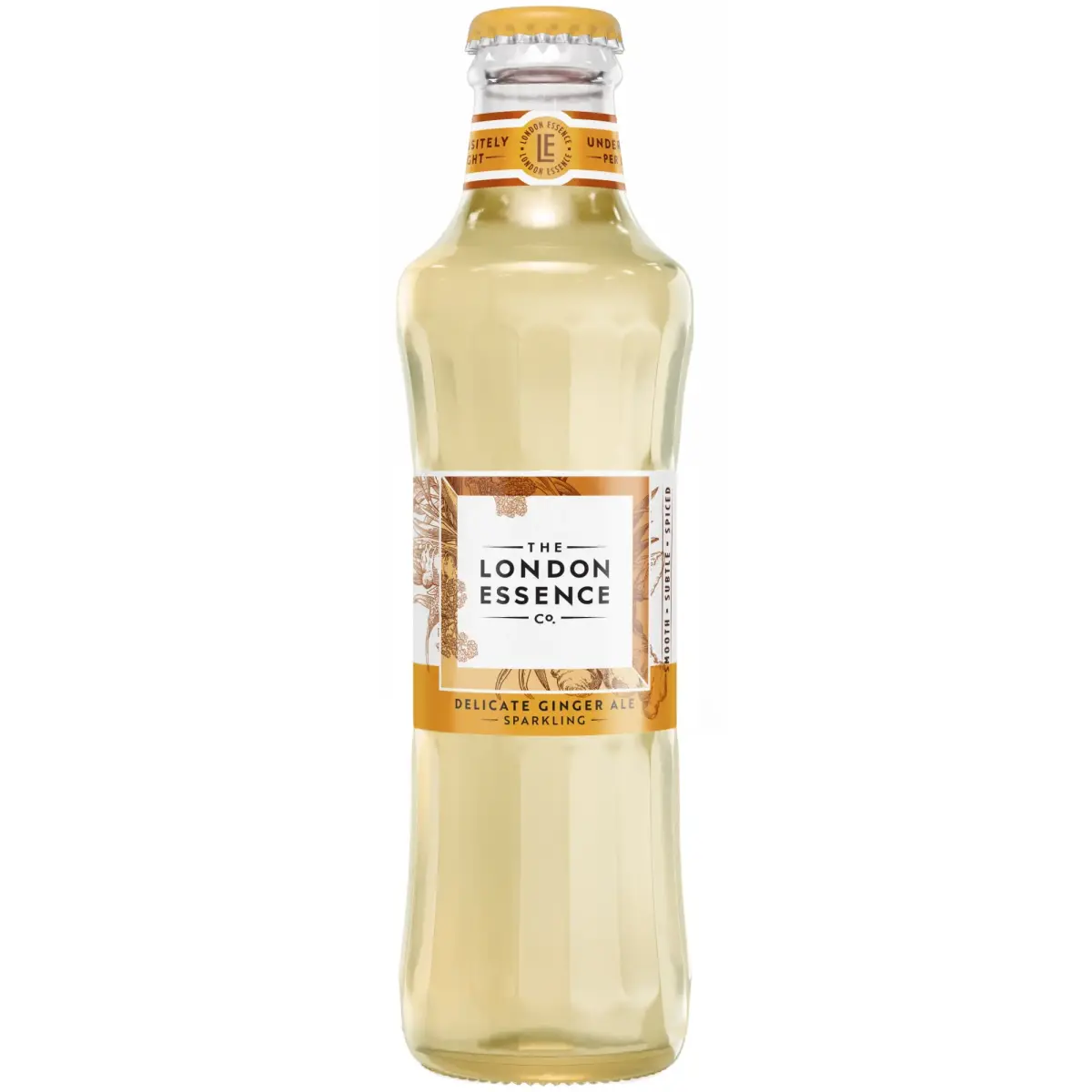 Bezalkoholisks dzēriens LONDON ESSENCE Ginger Ale, gāzēts, stiklā, 0.2l (DEP)
